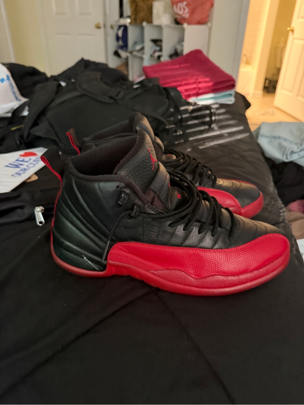 Air Jordan 12 Retro Black/Red Sneakers